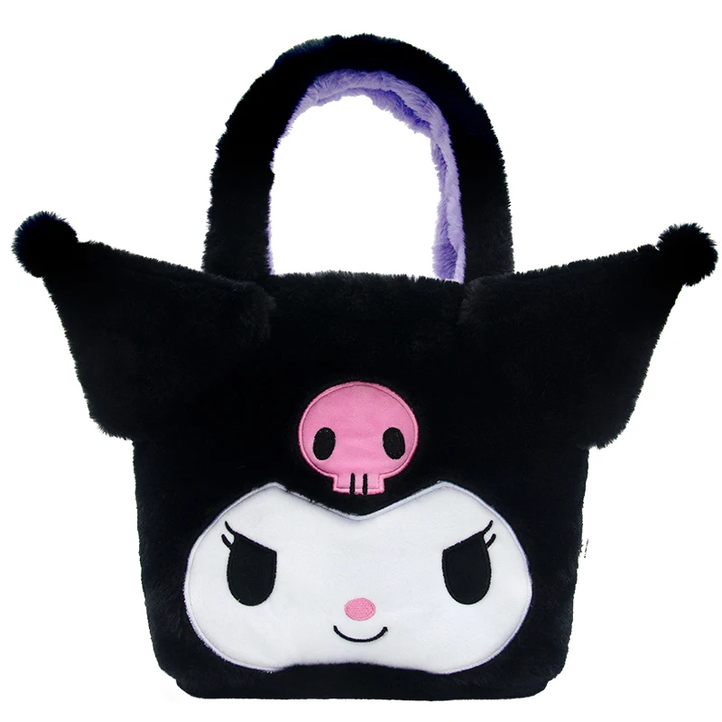 حقيبة يد سانريو من القطيفة على الوجهين حقيبة كتف ماي ميلودي حقيبة ظهر كورومي حقيبة ظهر هانجيودون قابلة للعكس لعبة هدايا عيد الميلاد للفتيات #5