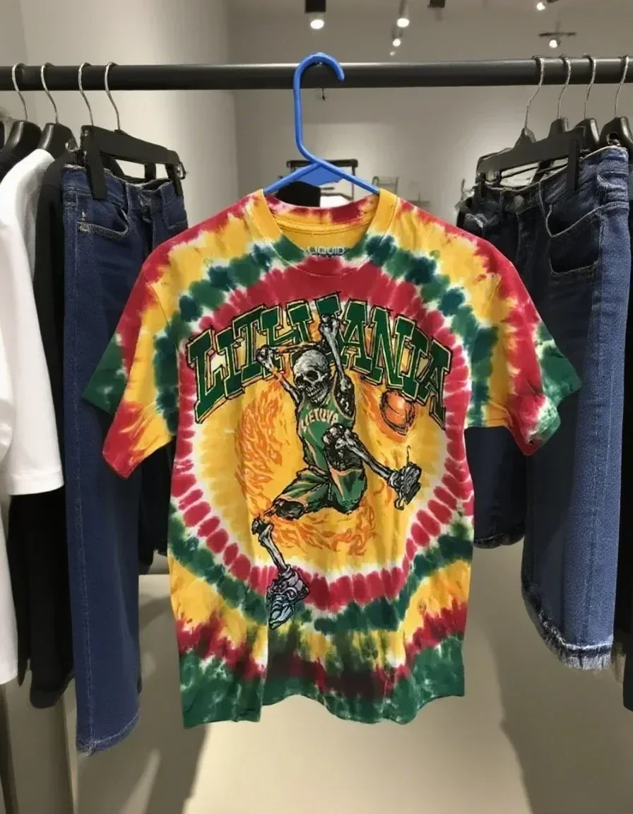 Liquid Blue Basketball Shirt Skull Dunk T-shirt Holiday T-shirt Men's T-shirt 2025 Graphic T Shirts  Men and Women Clothing