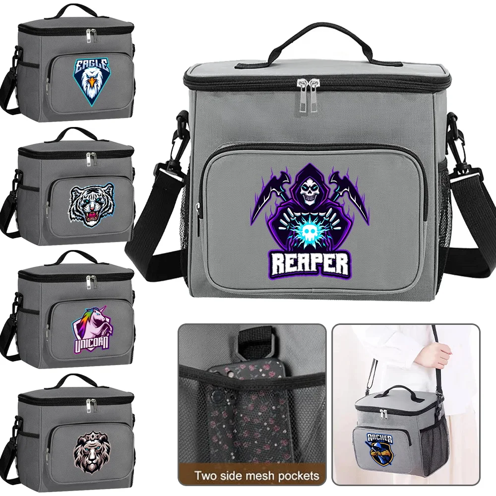 Portable Handheld Lunch Bag Handheld Storage Bags Cooler Box Outdoor Travel Single‑shoulder Lunch Bag Handbag