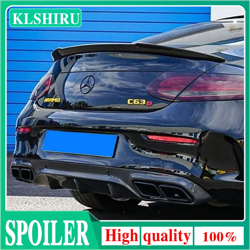 For Mercedes-Benz C-Class C205 W205 2Door Coupe FD Style Carbon Fiber Rear Spoiler Trunk Wing 2015-2023 FRP