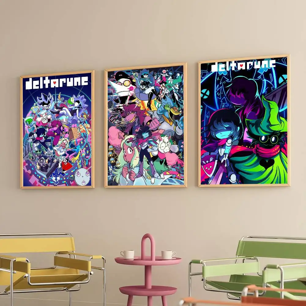 

Game Deltarune Poster Prints Self Adhesive Home Suitable for Living Room Decor Decoration Wall