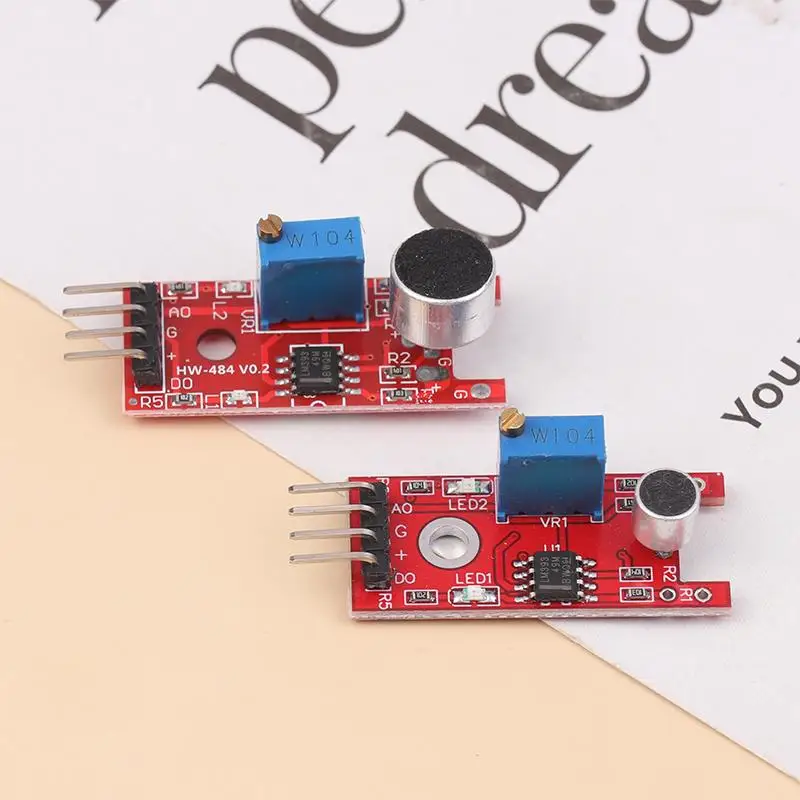 Módulo de sensor de som de voz de microfone KY-038 Módulo de detecção de som Sensores de saída digital para Arduino DIY