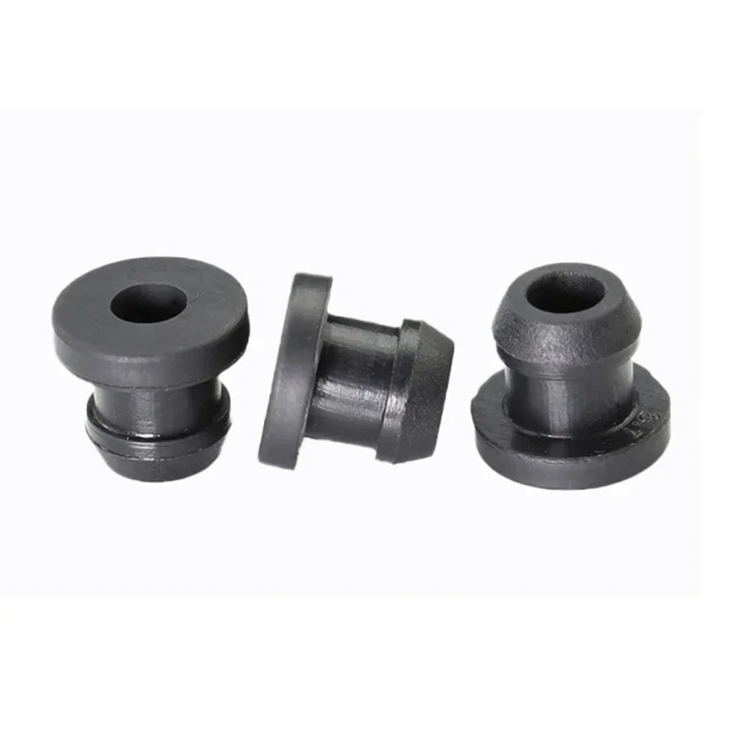 Hole Plugs End Caps Black Silicone Rubber Snap-on Grommet Bung Wire Cable Protect Bush Hollow O-rings Sealed Gasket 4.5mm-30mm