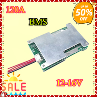 4S 12V 120A LiFePO4 Li-on Battery Protection Board with Power Battery Balance/Enhance BMS PCB For Car Motorcycle Electric Drill
