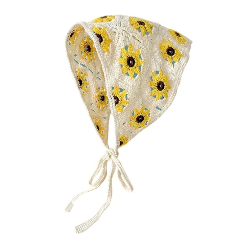 5asd dệt hoa đầu khăn quàng cổ kỳ nghỉ tóc Kerchief đầu cho lễ hội âm nhạc