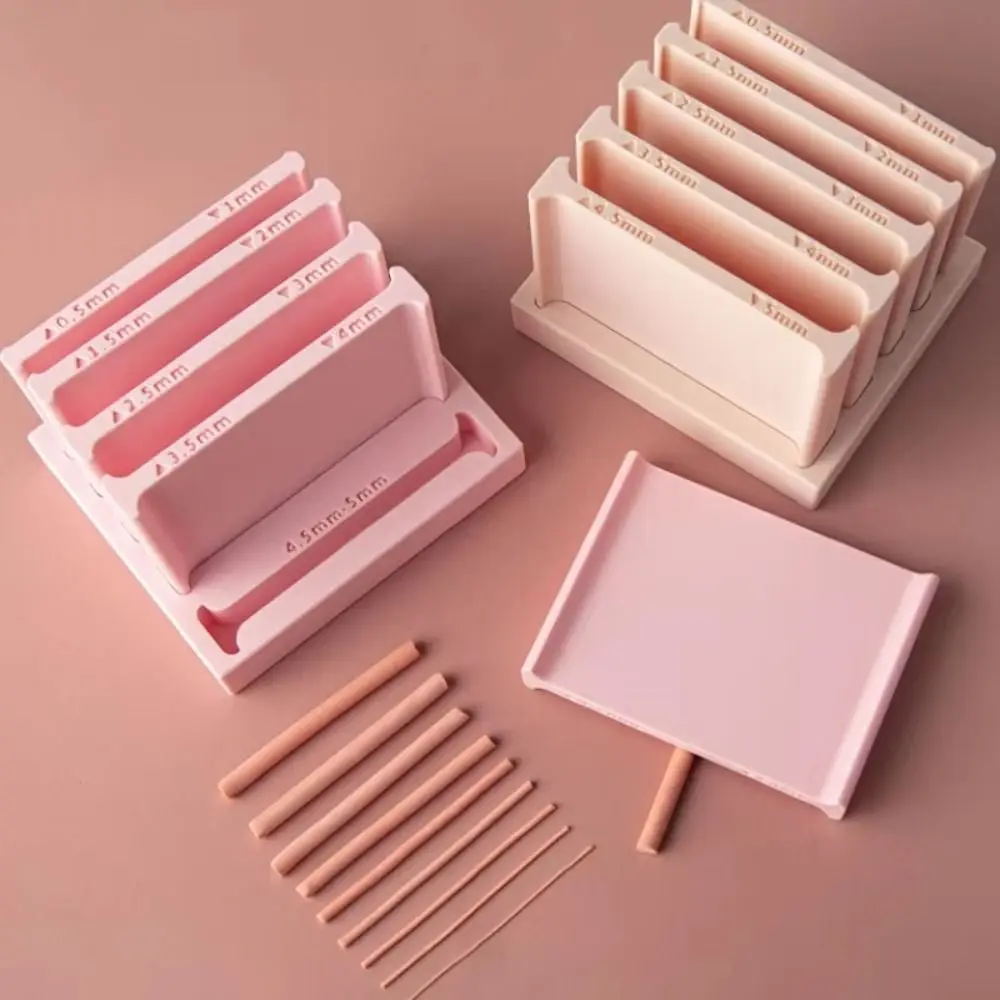 Diameter 0.5-5 mm Clay Strip Rolling Mold Precise Control Rolling Mud Stick Guide Polymer Clay Tools String Roller Tool 5 Sizes