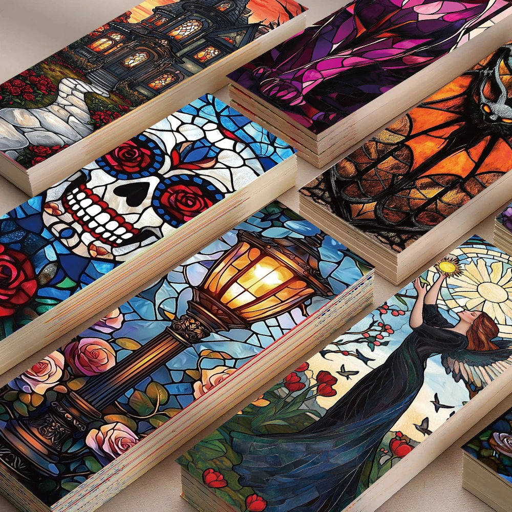 30PCS Gothic Style Window Decoration Bookmark Personalized Reading Book Ldeal For Book Lovers Aesthetic Paper Bookmarks