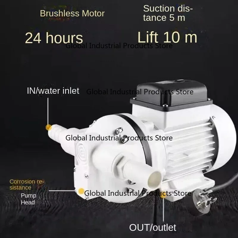 Large Flow Self-Primming Corrosion-Resistant Diaphragm Pump Acid Alkali Resistant Chemical Laundry Liquid Wine Electric Pump B