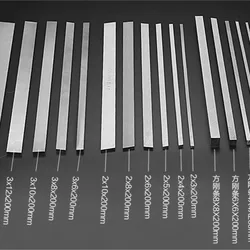 HSS 2/3/4/5/6/8mm x 2/4/6/8/10/12/14/16/18/20mm x 200mm Vierkante Draaibank Gereedschap Bit Mill Saai Cutter