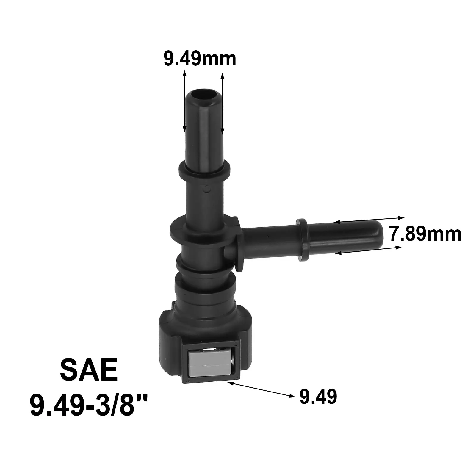 Nylon Fuel Hose Quick Connector 9 49 Car Hose Fitting Quick Release with Clip Buttons for Easy Disassembly and Secure Seal