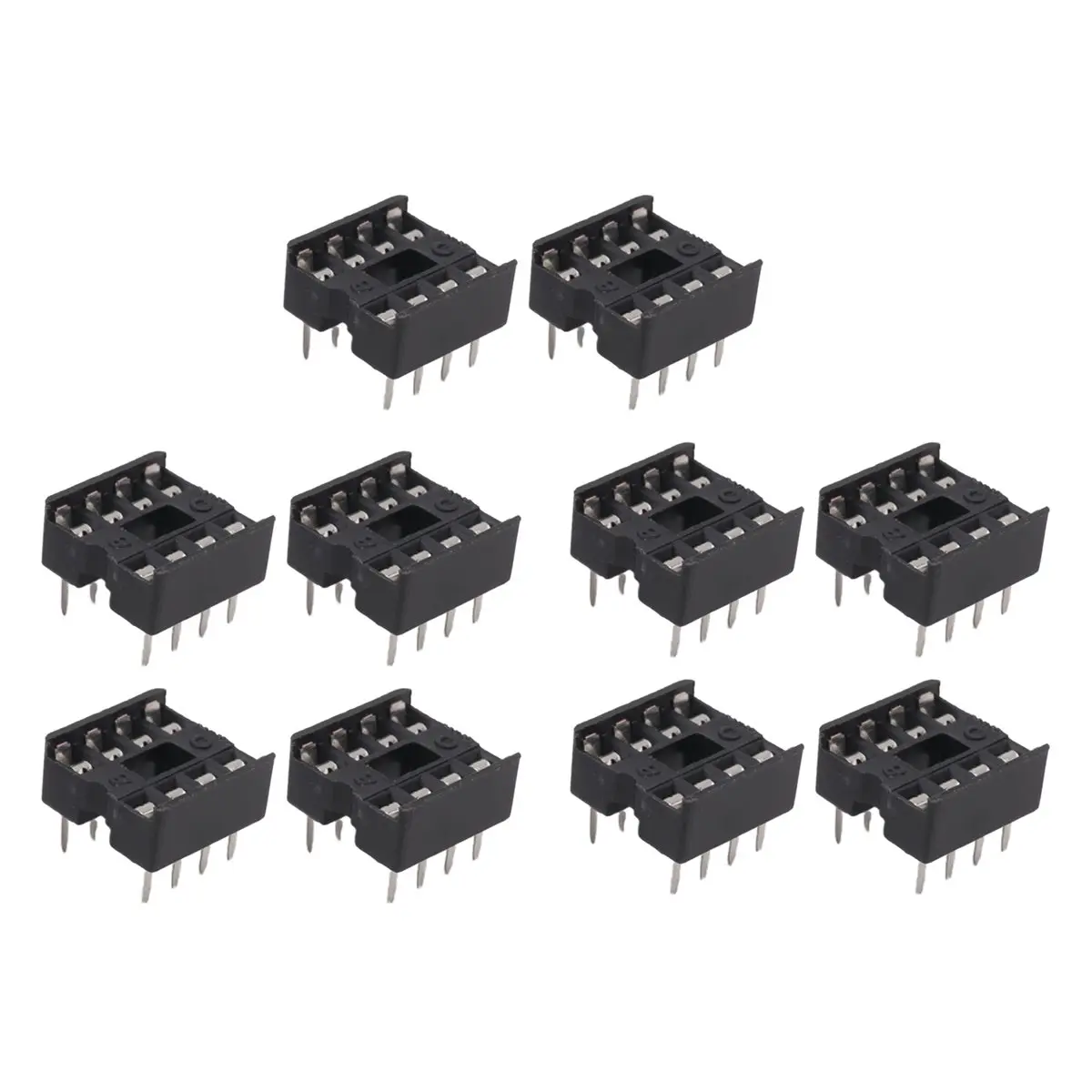 AS62 10 x 8 Pin DIP IC Sockets Adaptor Solder Type Socket