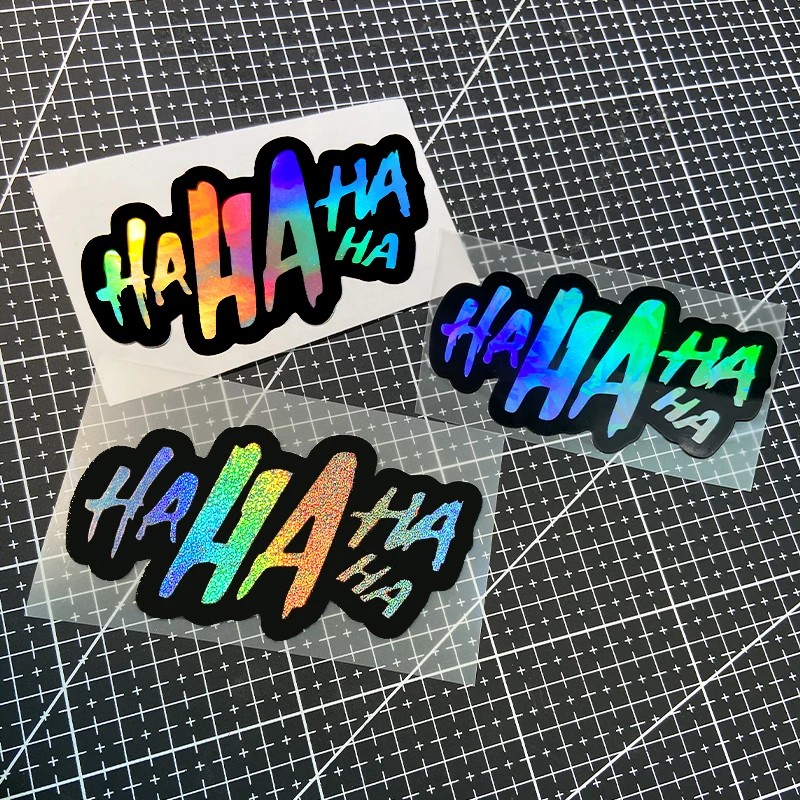 

1PC HAHA Motorcycle Stickers Waterproof for DIY Motorbike Fuel Tank Helmet Front Fairing Fork Road Bike Universal Vinyl Decals