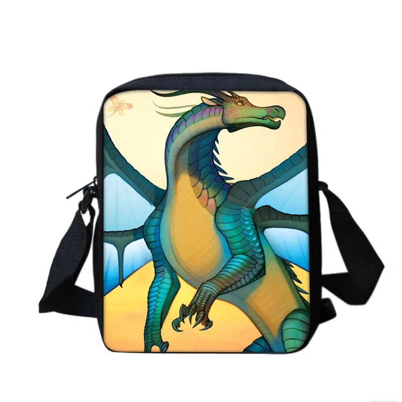 Wings of Fire shoulder bag is portable compact large capacity cartoon printed and versatile for elementary school boys and girls