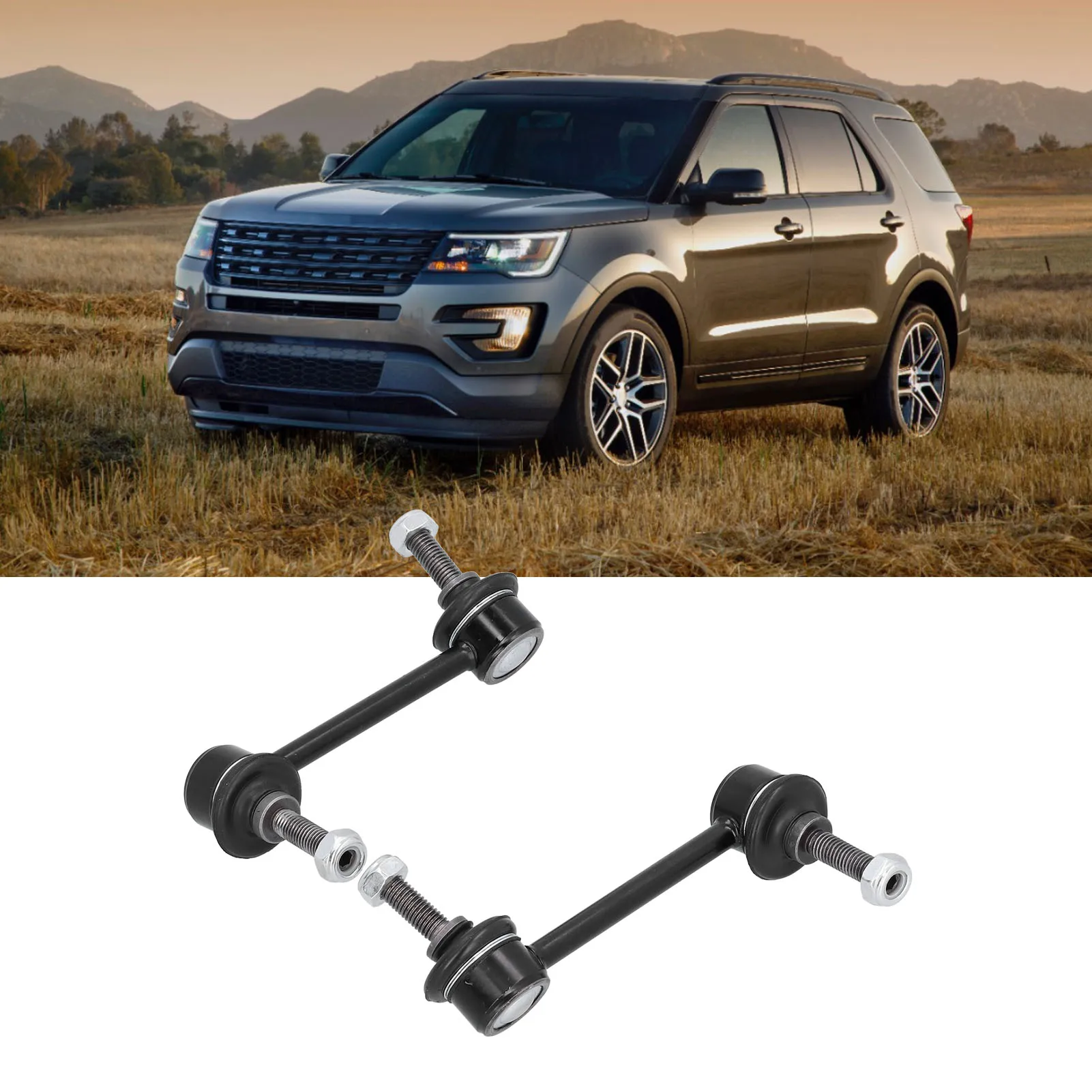 

1 Pair Rear Sway Bar Links Stabilizer K750393 Left Right Replacement for /Flex/Taurus K750393 K750394 Sway Bar Link