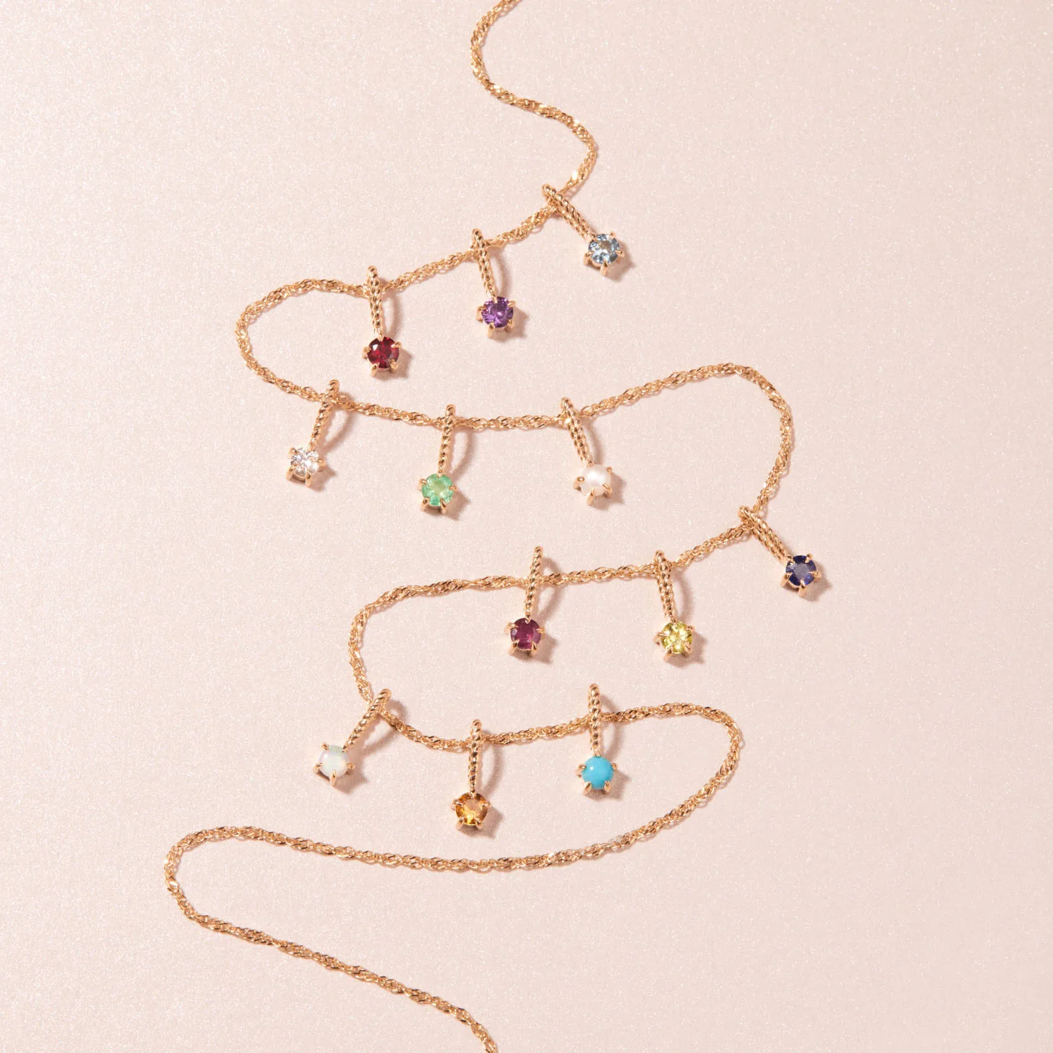 

Stainless steel twelfth birthstone birthstone necklace