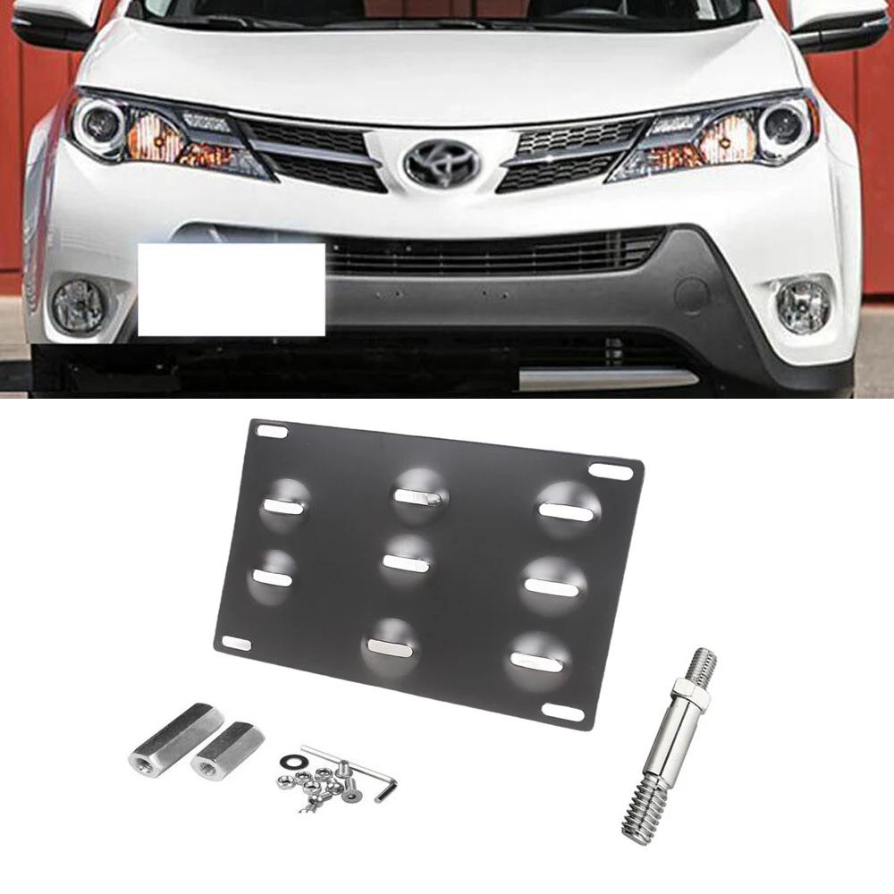 

Tow Hook License Plate Mounting Bracket Holder for Toyota Yaris RAV4 Prius C Scion TC XD