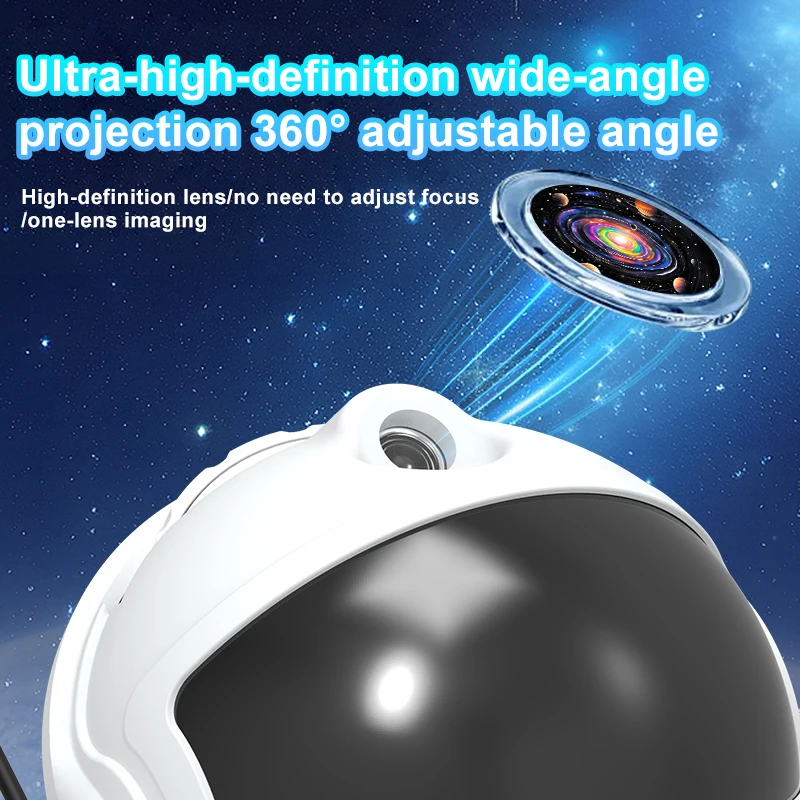 Astronaut Planetarium Projector Lamp 12 Image Discs Galaxy Night Light Starry Sky Ceiling Mood Lighting LED Space Room Decor