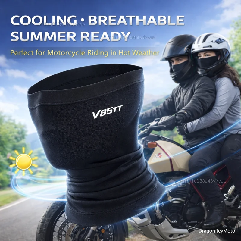

For MOTO GUZZI V85TT V 85 TT V85 Motorcycle Summer Cooling Breathable Face Mask Neck Gaiter Balaclava Custom Logo