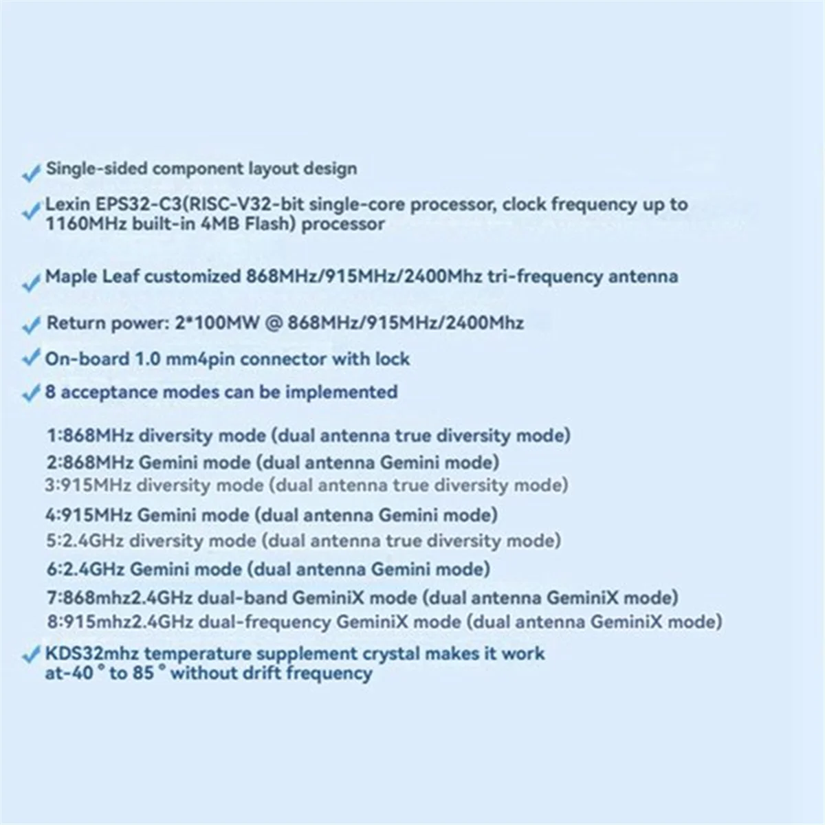 

2025 + 2 шт. ELRS двухдиапазонный приемник Gemini 900 МГц 2,4 ГГц ExpressLRS RX приемник TCXO для RC FPV дрона дальнего действия с фиксированным крылом