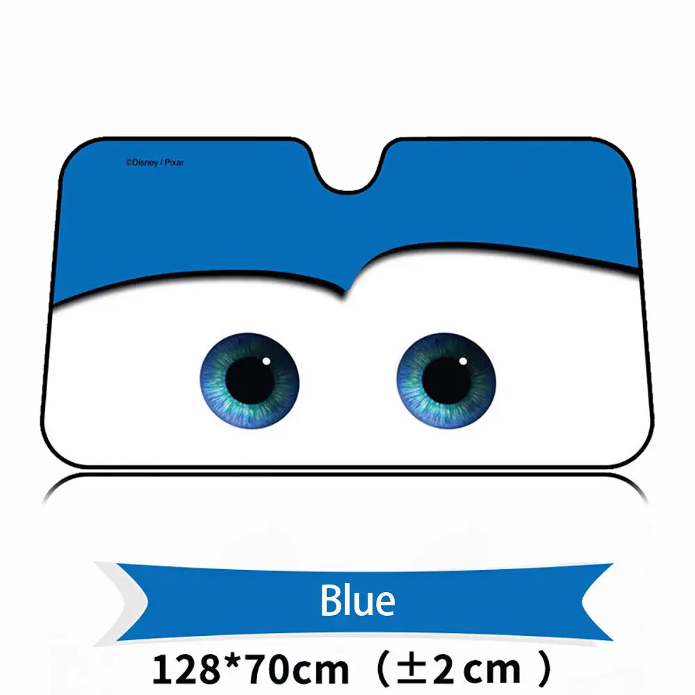 

Cartoon Eye Car Windscreen Sun Shade Cover Aluminium Foil Front Sun Visor