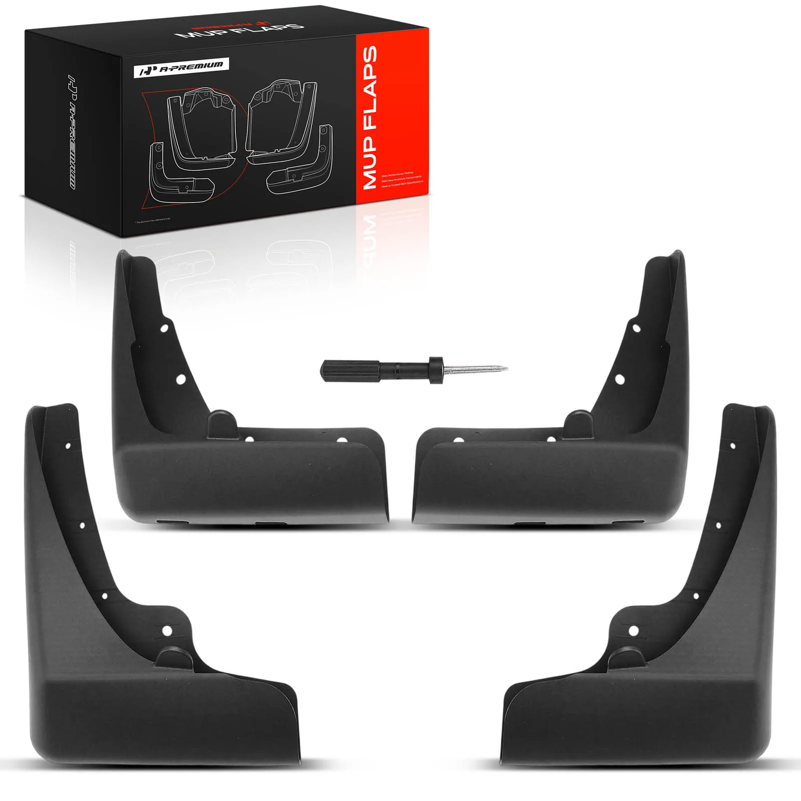 A-Premium 4Pcs Front & Rear Splash Guards Mud Flaps for Dodge Charger 2015-2018