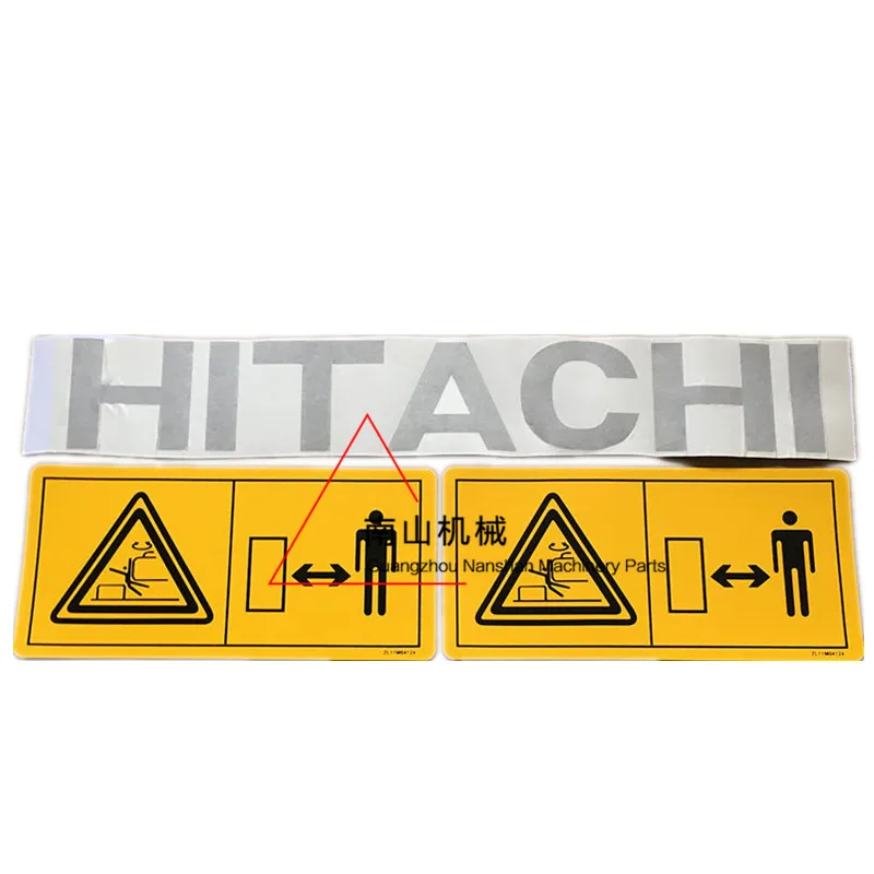 Rear Counterweight Sticker Rear Cover Sign Danger Sticker Cover For Hitachi Color Bar Excavator For HITACHI ZAX60/70