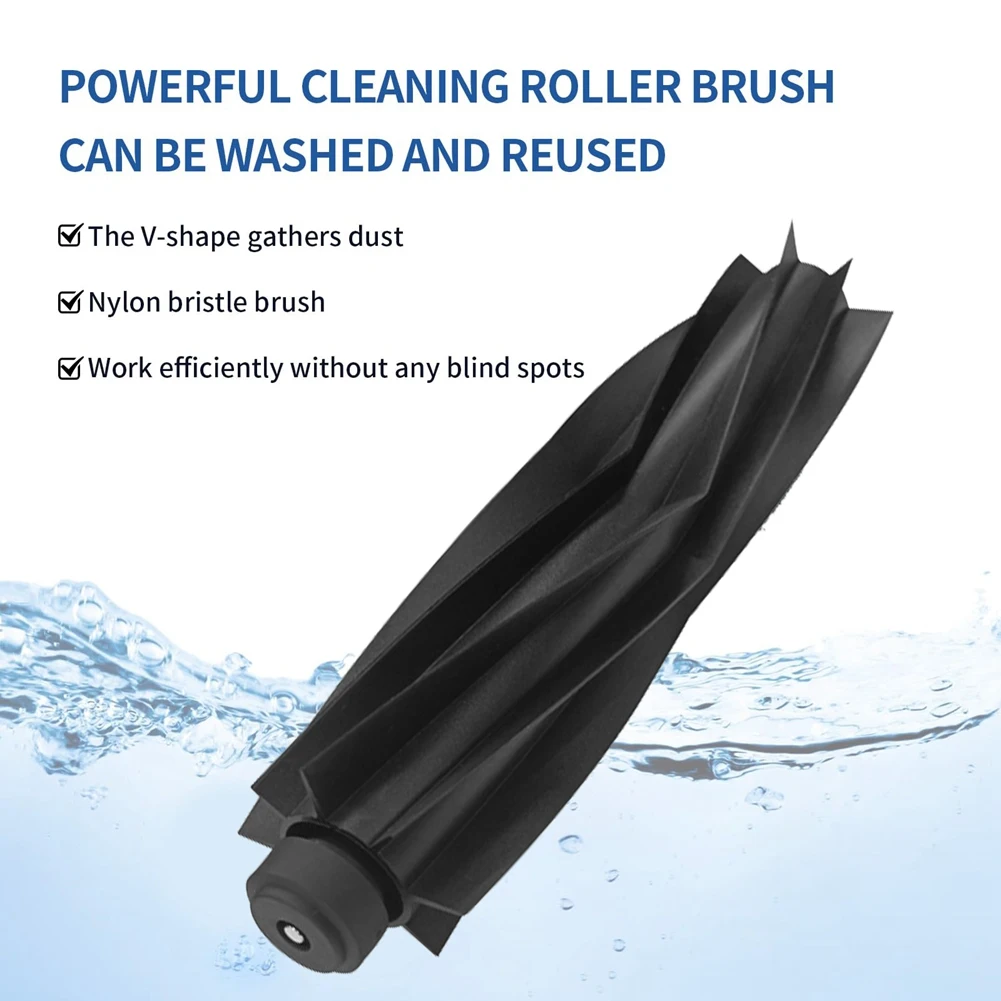 

ABLA-Main Brush For Eufy X9 Pro Robot Vacuum Cleaner Accessories Washable Anti-Tangling Rubber Roller Brush Replaceable Parts