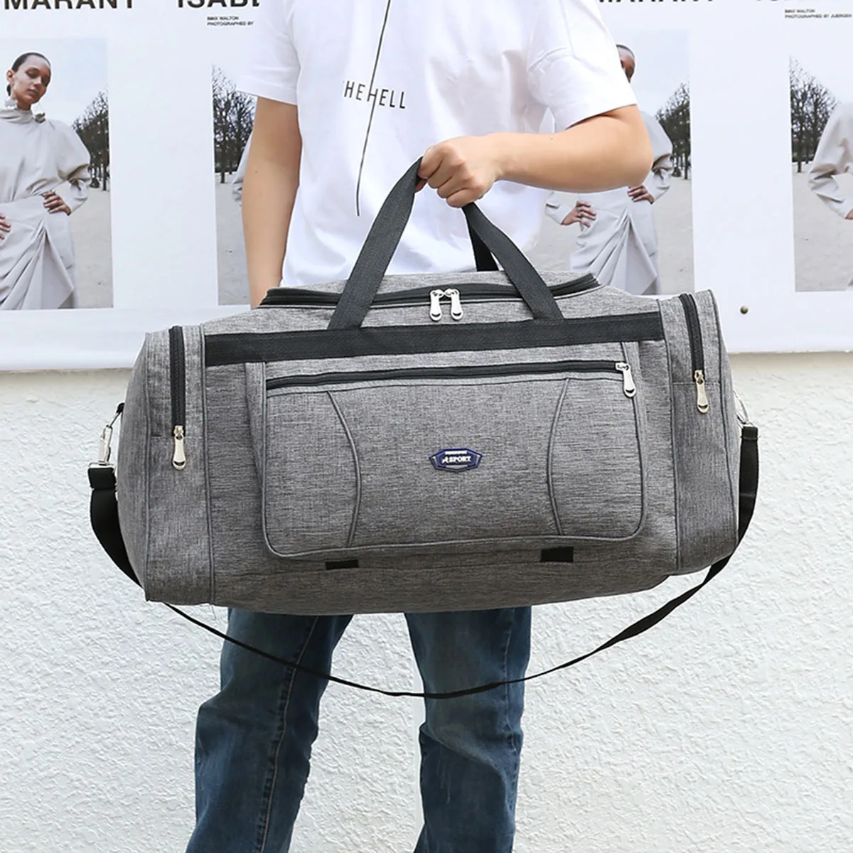

Large Capacity Handheld Travel Bag for Outings Moving And Storage with Clothes Luggage Features