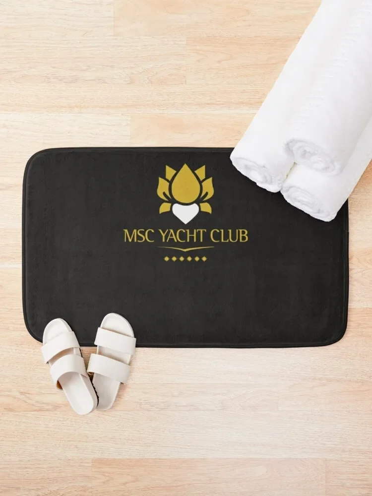 MSC Yacht Club Logo Design Classic T-Shirt Bath Mat Accessories For Shower And Services Carpet Rug Non-Slip Bathroom Mat