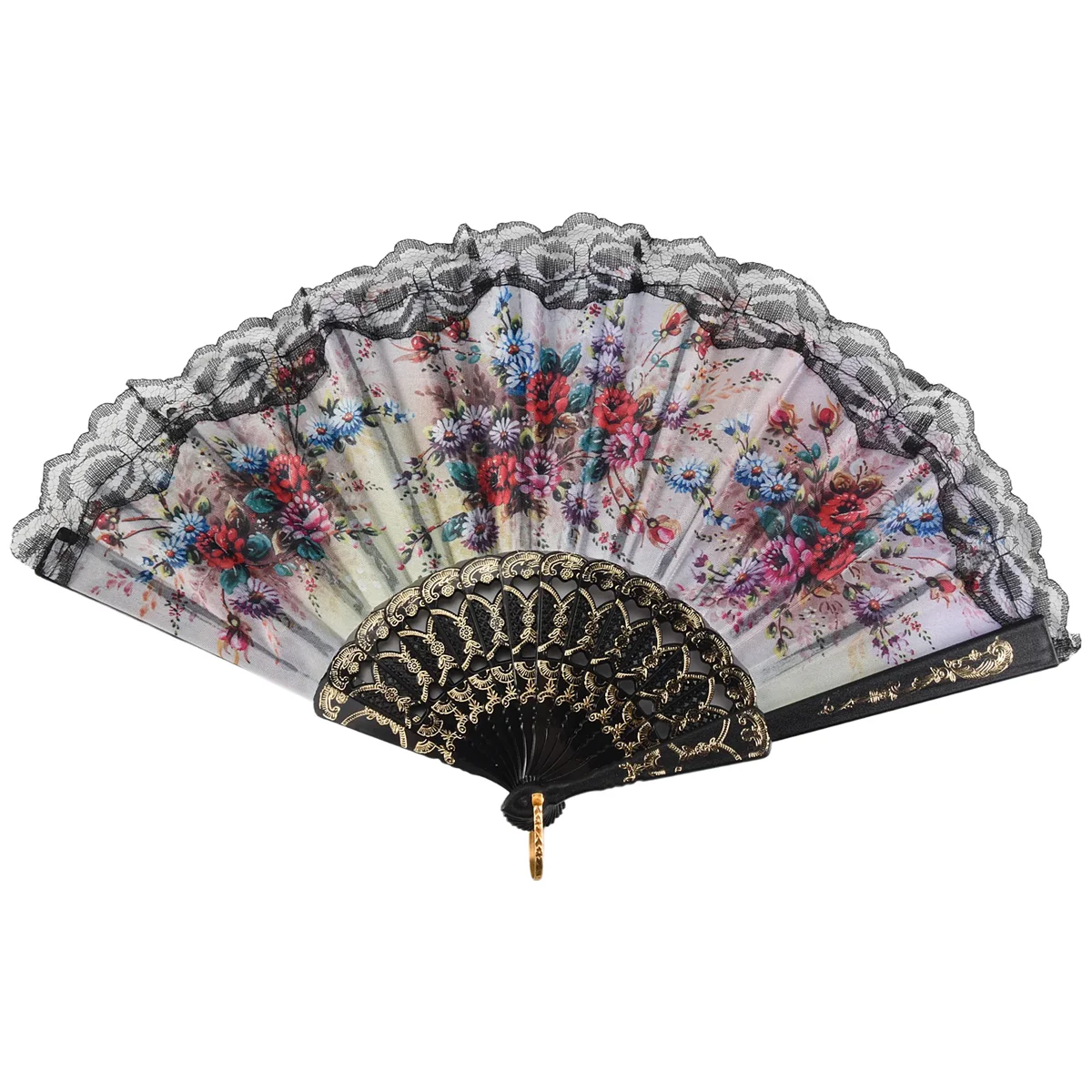 A013 Diseño decorativo de abanico de mano de estilo español