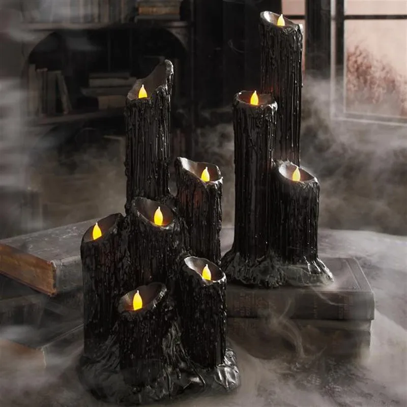 Melting Candle Cluster Resin Crafts Halloween Party Body Decoration Atmosphere Gift Decoration