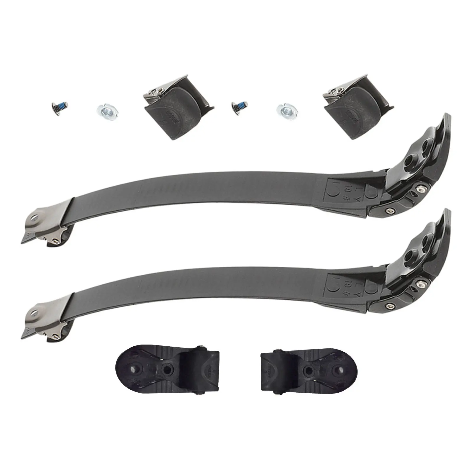 

2 комплекта регулируемых ремней-пряжек для роликовых коньков из ПВХ, профессиональные сменные ремни для роликовых коньков