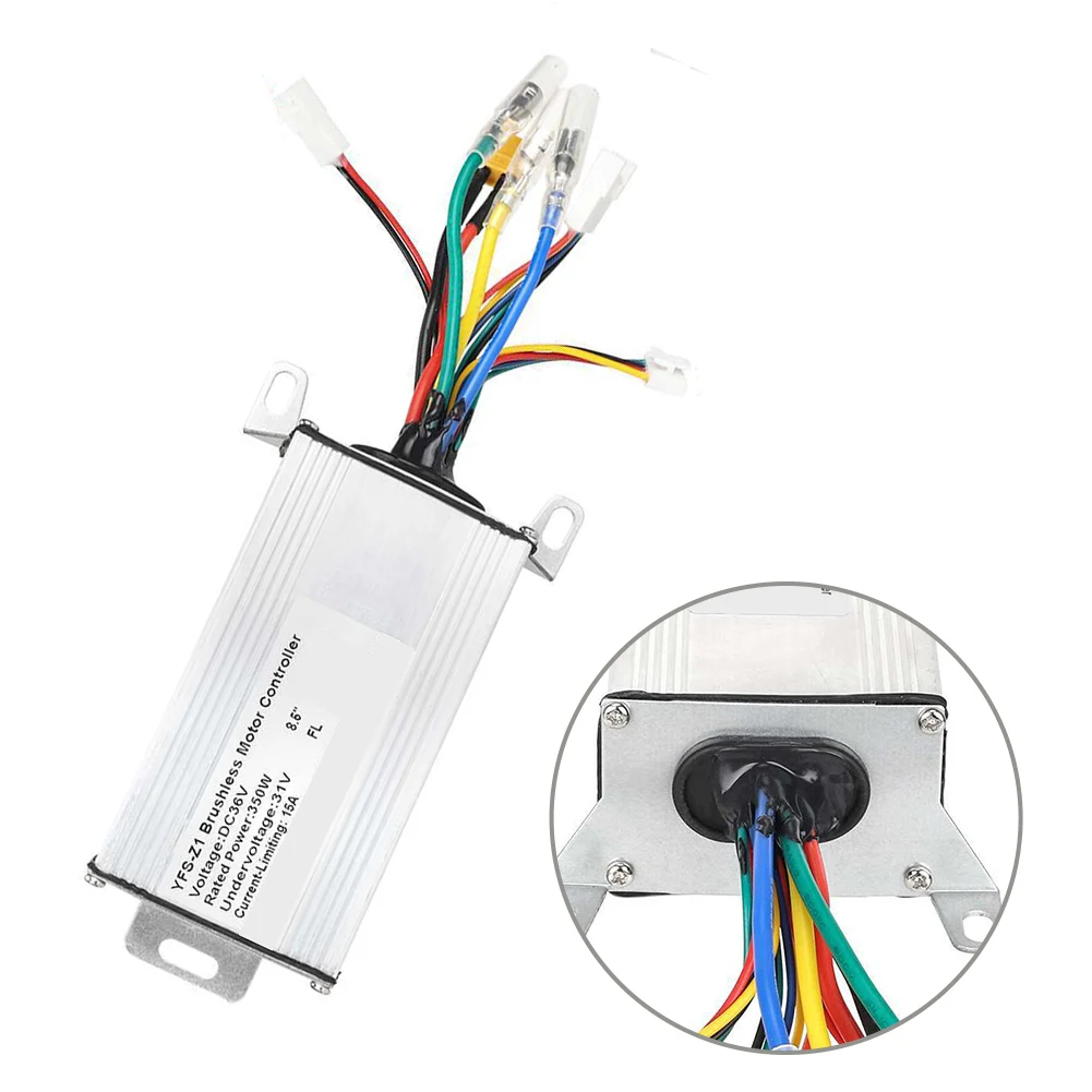 

36V Controller Accelerator Controller Dashboard 15A Controller 350W Controller Aluminum Alloy For 8.5 Inch Electric Scooters
