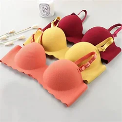 Sexy Bras Push Up Seamless Underwear Women Solid Color Wireless Lingerie Feamle One-pieces Gather Convertible Straps Brassiere