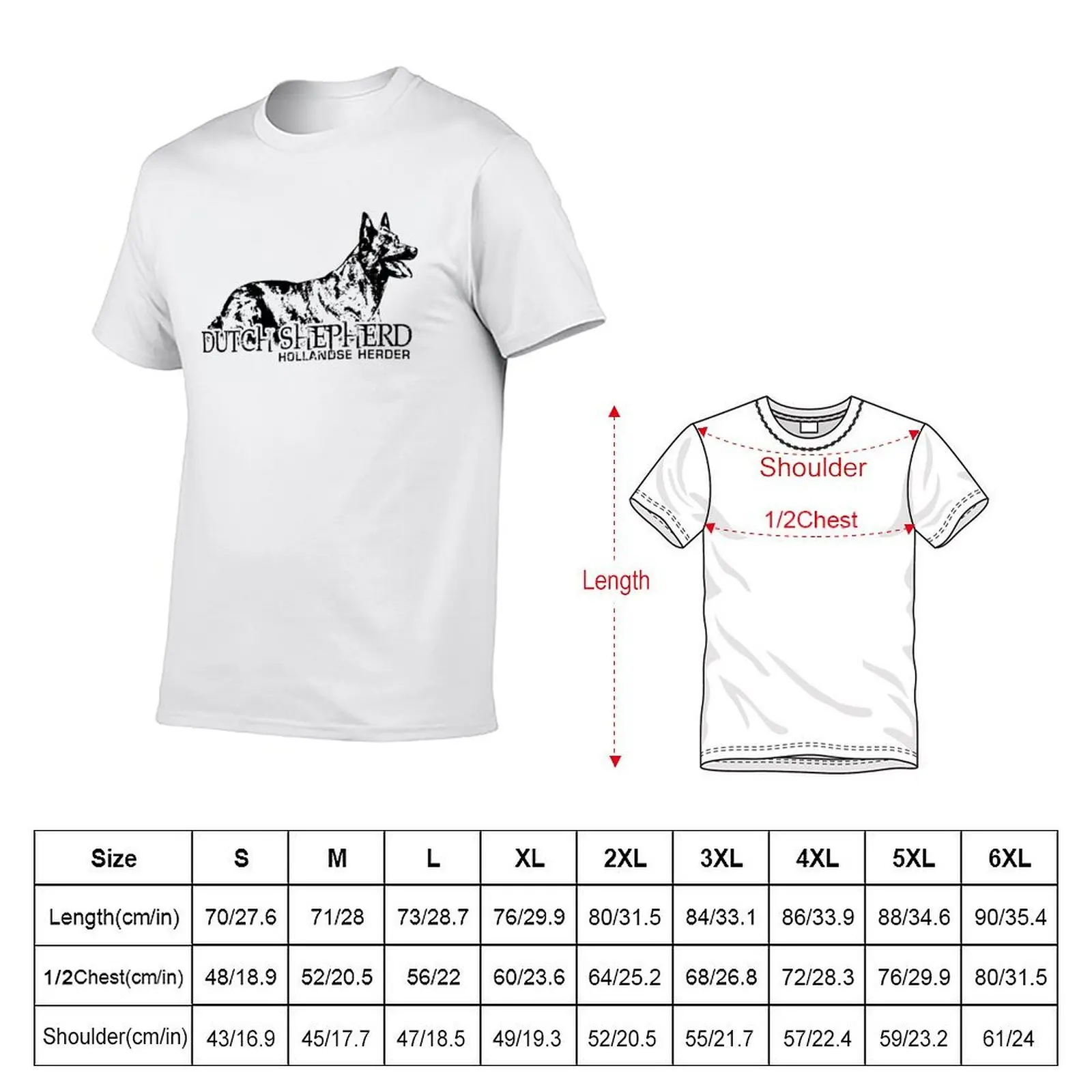 Dutch Shepherd - Dutchie T-Shirt man t shirts high quality luxury brand funny t shirts dark humor T-Shirt