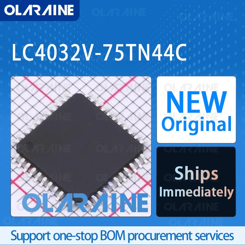 

1/5/10pcs LC4032V-75TN44C TQFP-44 original 100% New ic chip CPLD - Complex Programmable Logic Device 400 MHZ 32 Macrocell 3.3 V