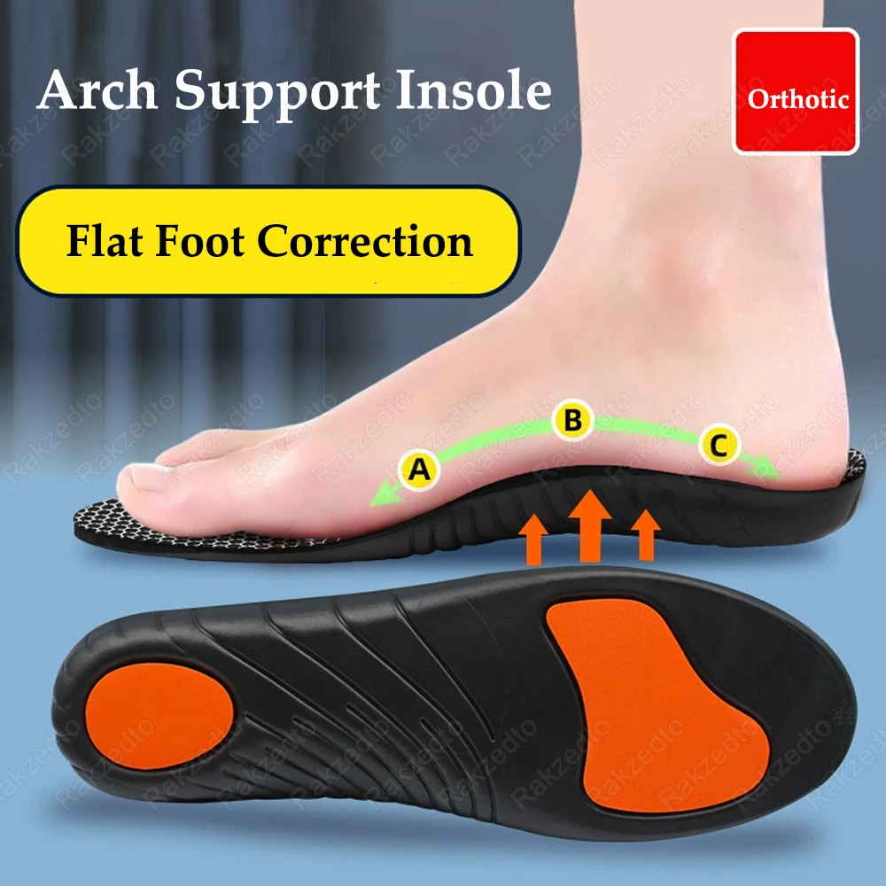 

Eva Sport Orthopedic Insoles for Man Planter Fasciitis Flat Feet Arch Support Shock-absorbing Insoles for Shoes Inserts Woman