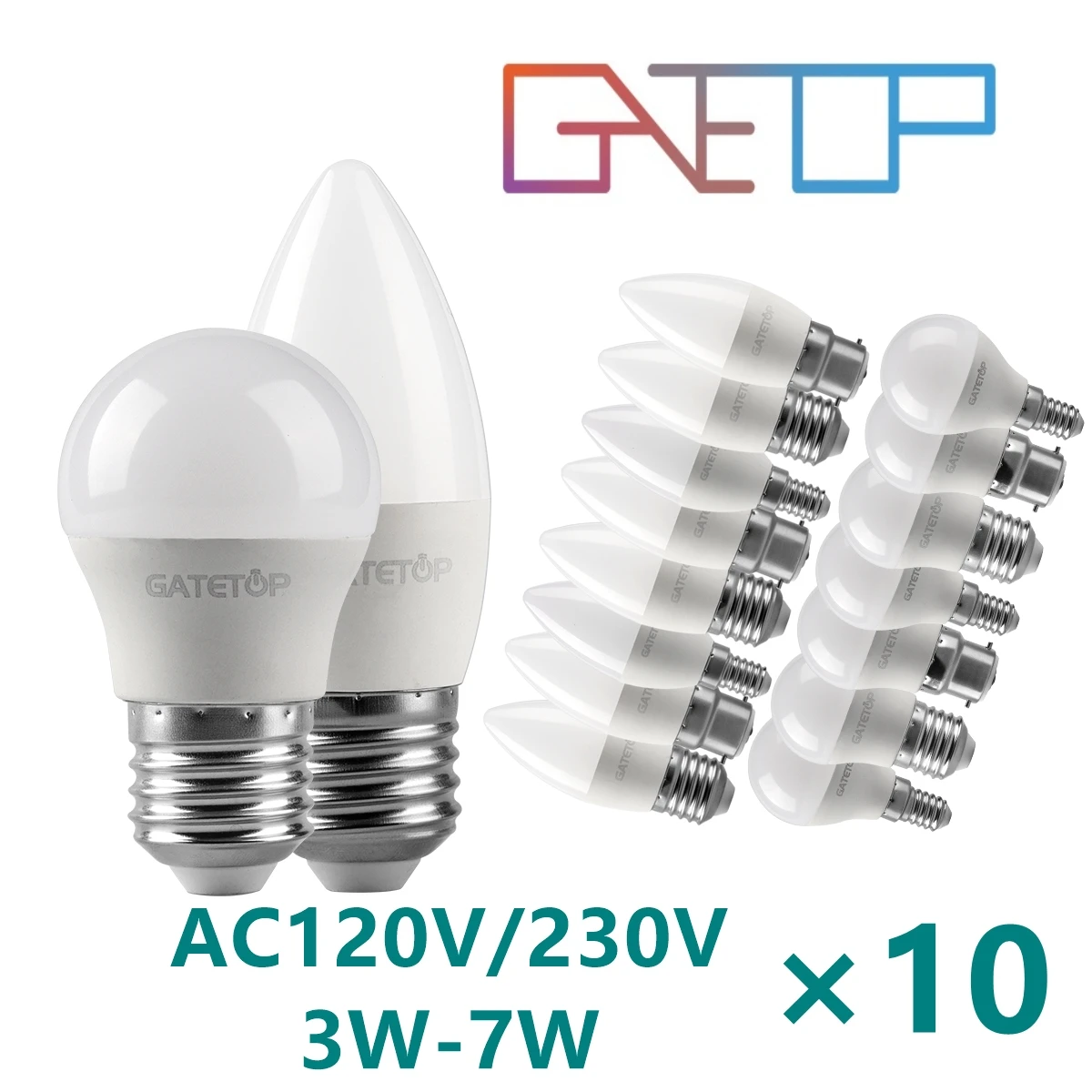 10 Stück LED-Lampen energie effizient g45 c37 e14 e27 3w-7w ac120v ac230v 3000k/4000k/6000k LED-Golf birnen lampe für die Heim dekoration