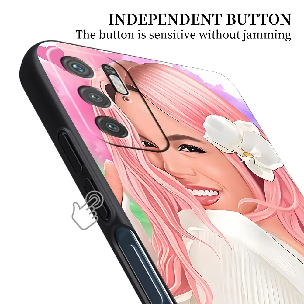 حافظة عصرية من Karol G لهاتف Xiaomi Poco X5 M6 Pocophone F1 M4 X4 F5 M3 Pro X3 NFC X2 C65 غطاء هاتف أسود من البولي يوريثان Funda Capa