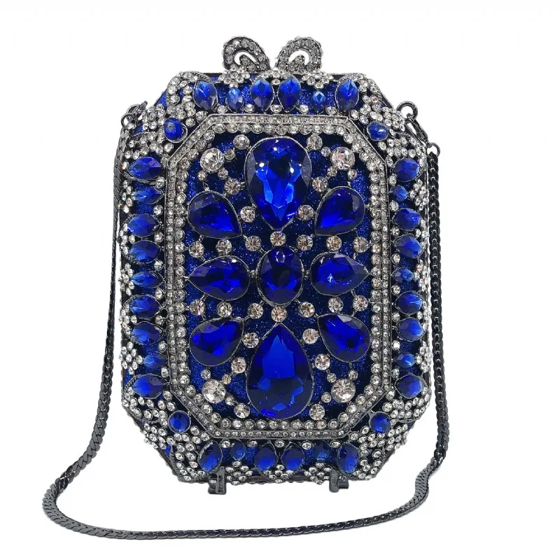 

Lady Crystal Designer Clutch Bags High Quality Women Stone Clutches Handbags Wedding Bridal Messenger Clutch Bag Purse