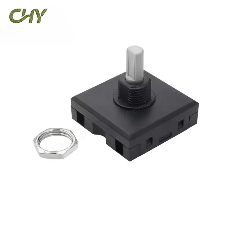 10(3A) Square Connector 32MM Rotary Switch 4 Plug-in Pot and Health Pot Fan Speed Control Switch