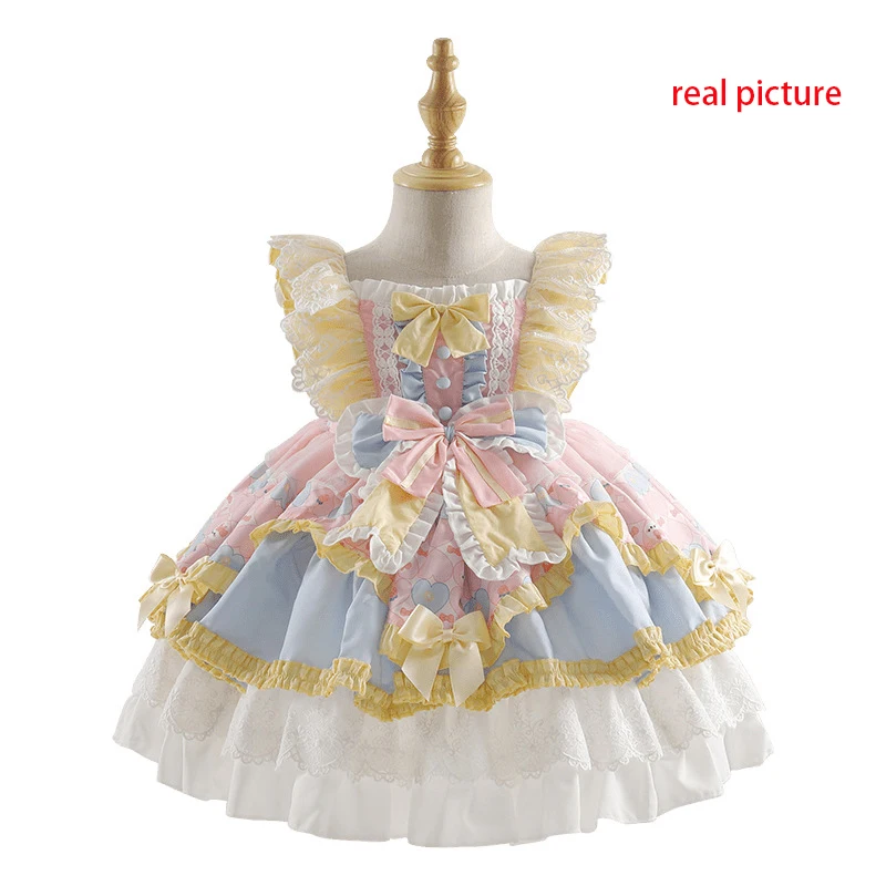 Summer Dress for Girls Baby Sleeveless Wedding Dress Girls Lolita Princess Girl\'s Party Dress  Vestidos Ball Gown Costume Girls