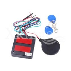 Anti theft RFID Motorcycle Hidden lock system with Engine Cut Off immobilizer IC card Alarm induction invisible anti-steal lock