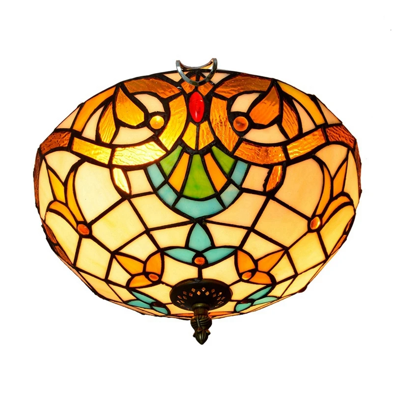 

Ceiling Lamps Simple Led Wholesale Style Lighting And Decor 12 Inch Tiffany Lamp Yellow Stained Glass