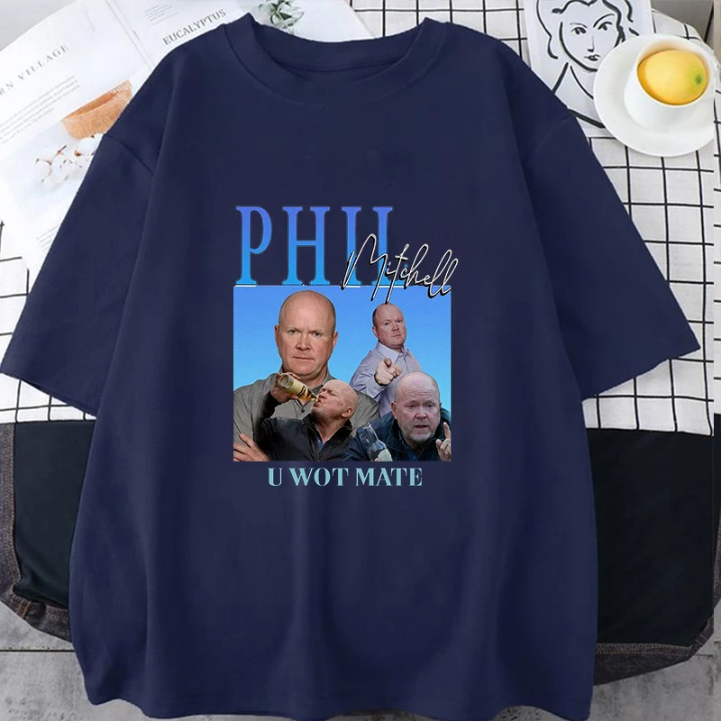 New Phill Mitchell U Wot Mate Print T-shirt Unisex Summer Casual O-neck Men Women Clothing Short Sleeve Tees Street Harajuku Top