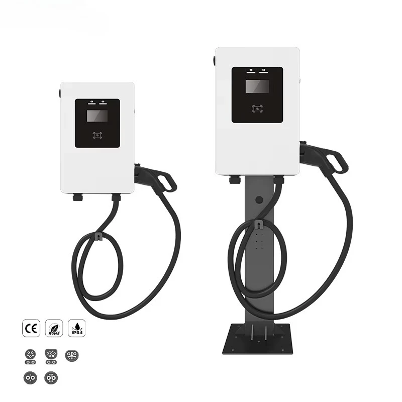 EVEGO Commercial 5M Cable 7 Inch Touch Screen DC EVSE Electric Vehicle Car Charger 40kW Output Current 200A DC Charging Station