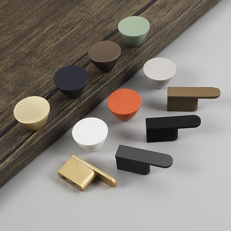 

Дверные ручки детского шкафа Morandi, цветные ручки для ящиков шкафа, прикроватная тумбочка, цветная коническая ручка с одним отверстием