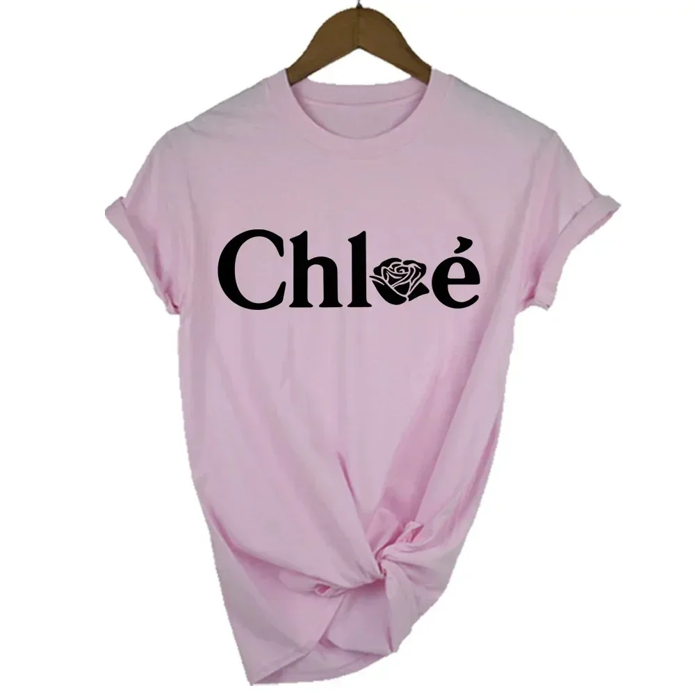 High Quality T-shirt 2025 Summer Luxury Alphabet Print T-shirt Fashion Graphic Women's Top Street Women's Shirt  women clothing