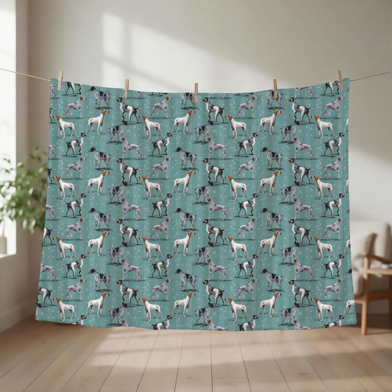 The Pointer Throw Blanket couch cozy soft plush fuzzy picnic outdoor blanket