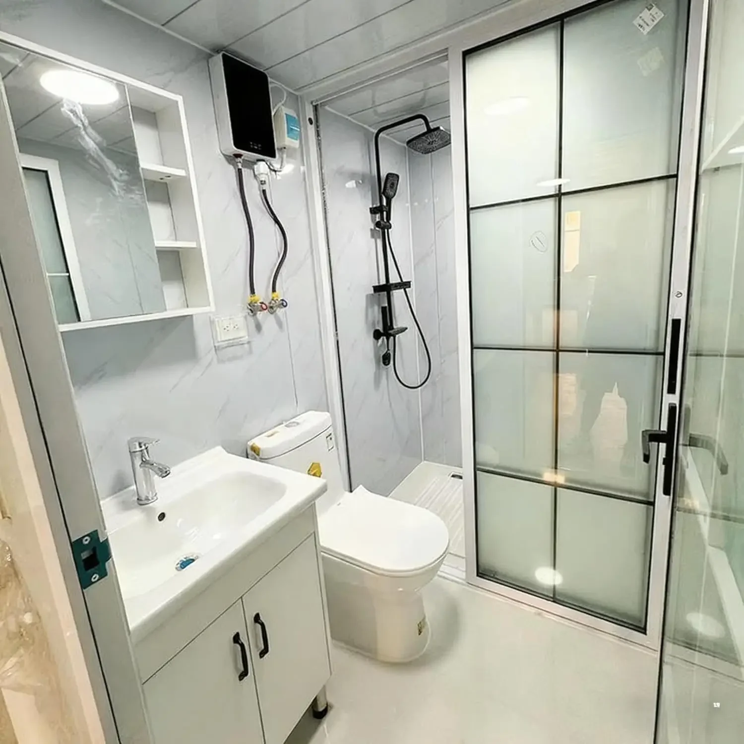 منزل صغير جاهز بطول 20 قدم للبيع، منزل حاوية قابل للتوسيع مع 2 غرفة نوم للمطبخ والحمام، منزل معياري قابل للطي #5